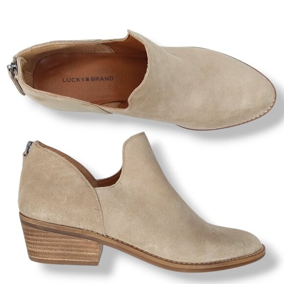 Lucky Brand Tan Ankle Booties - Picture 1 of 13